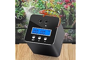 2 Spray Nozzles Reptile Humidifier with LCD Timing Function