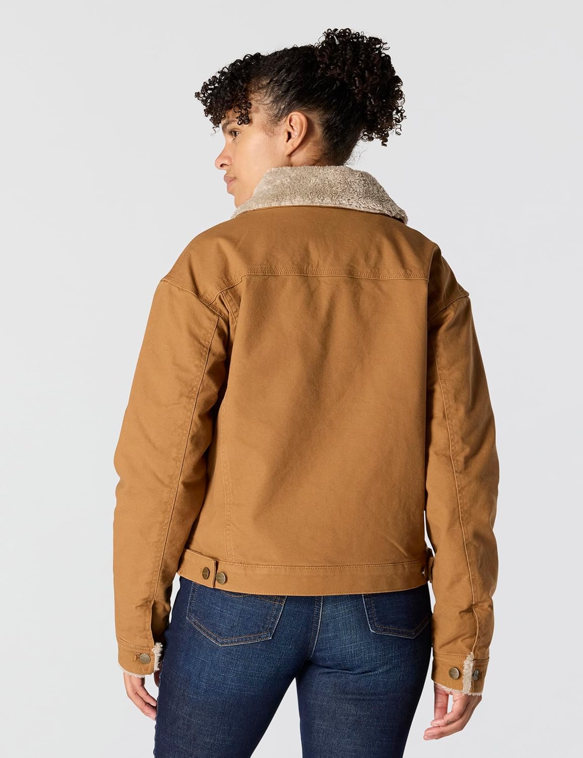 Carhartt Women's Rugged Flex® Loose Fit Canvas Sherpa-Lined Jacket - Image 4