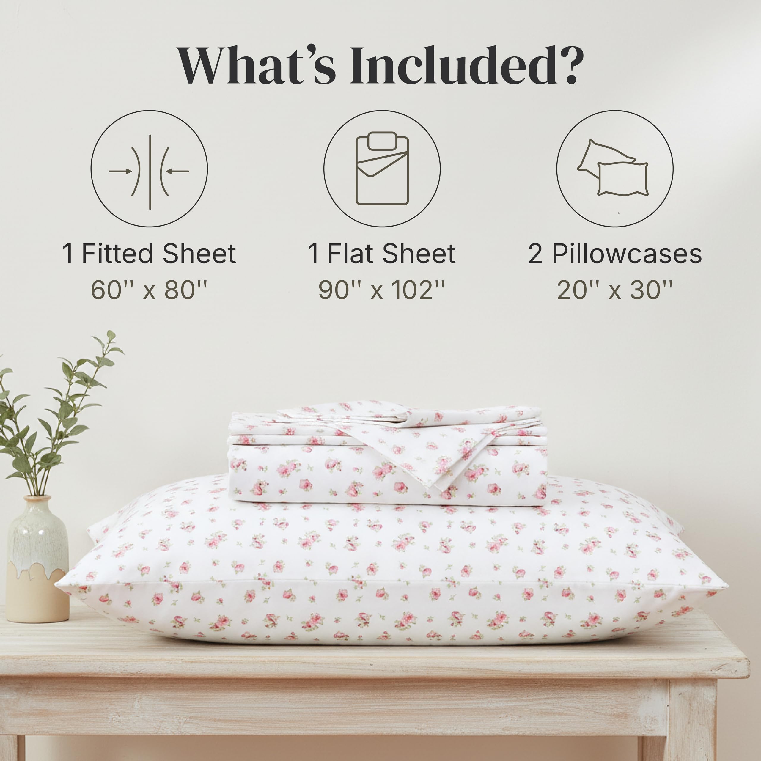 Cute Bed Sheets 2026: 5 Spec-First Picks 2 Modern Threads Silky Soft Microfiber and Wrinkle Free Sheets - Luxurious Microfiber Bed Sheets Includes Flat Sheet, Fitt — product photo