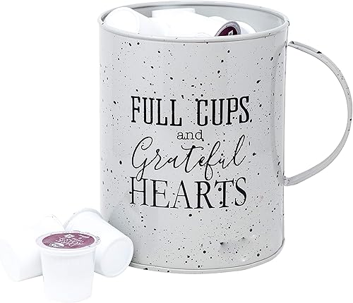 Boston Warehouse Llena las tazas con almacenamiento de cápsulas de café Grateful Hearts