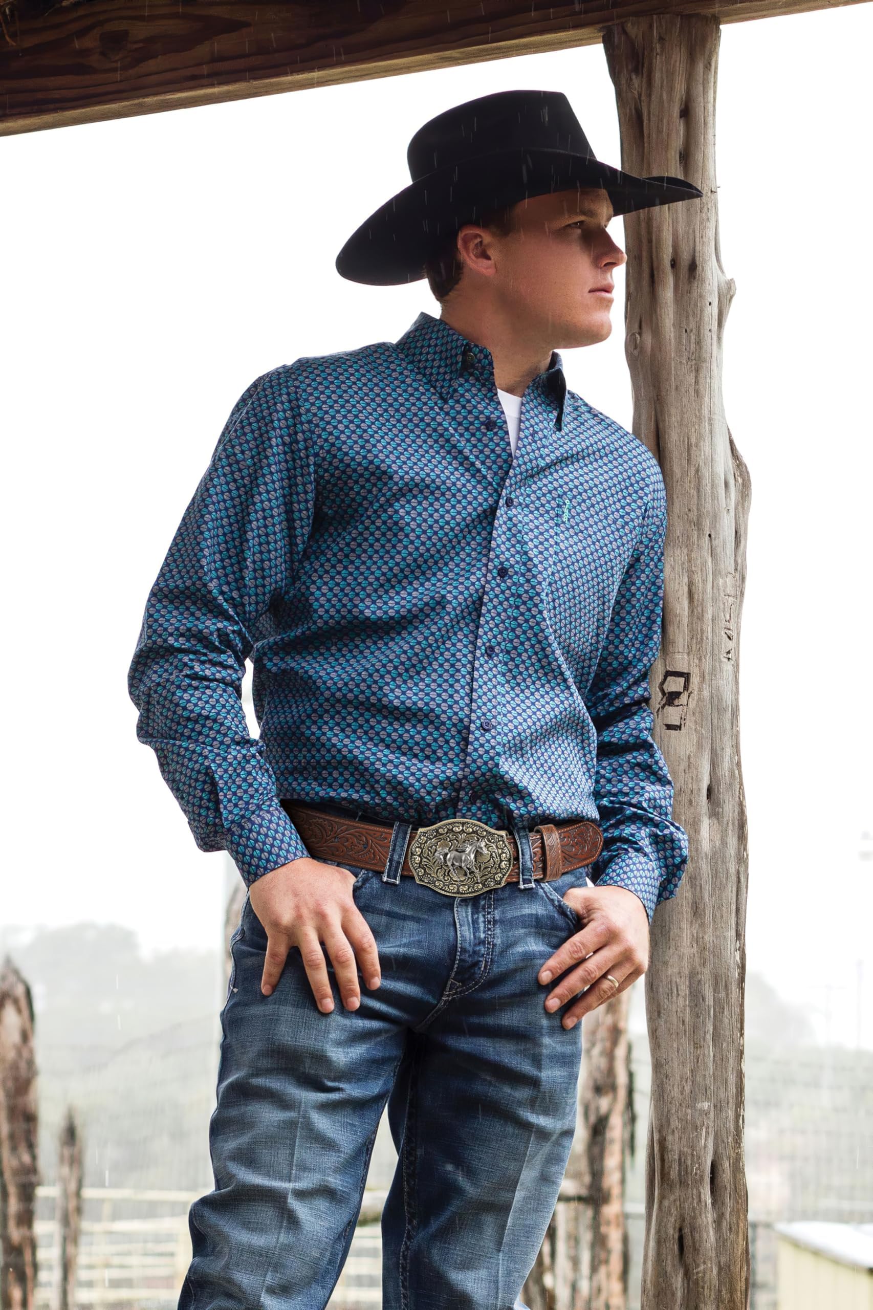 SANSTHS Ceintures de cowboy pour homme et femme - Ceinture à boucle occidentale en cuir gaufré pour jeans, cadeaux de Noël