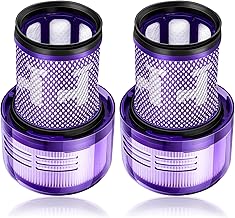 2 x HEPA Ersatzfilter für Dyson V12 Detect Slim Staubsauger für Dyson V12 Slim Absolute Extra/Total Clean/Fluffy Zubehör Hinterer Filter Ersatzteil 971517-01