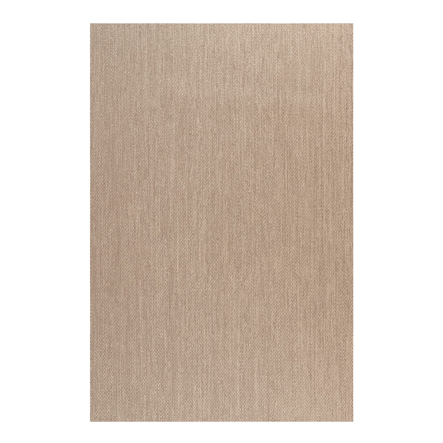 Tappeto Salotto Vinilico Antiscivolo, Lavabile e Resistente alle Macchie, Tessuto Intrecciato e Senza Pelo, Tappeto in Vinile Perfetto per Interni ed Esterni, STORESBASIC Beige 80x150