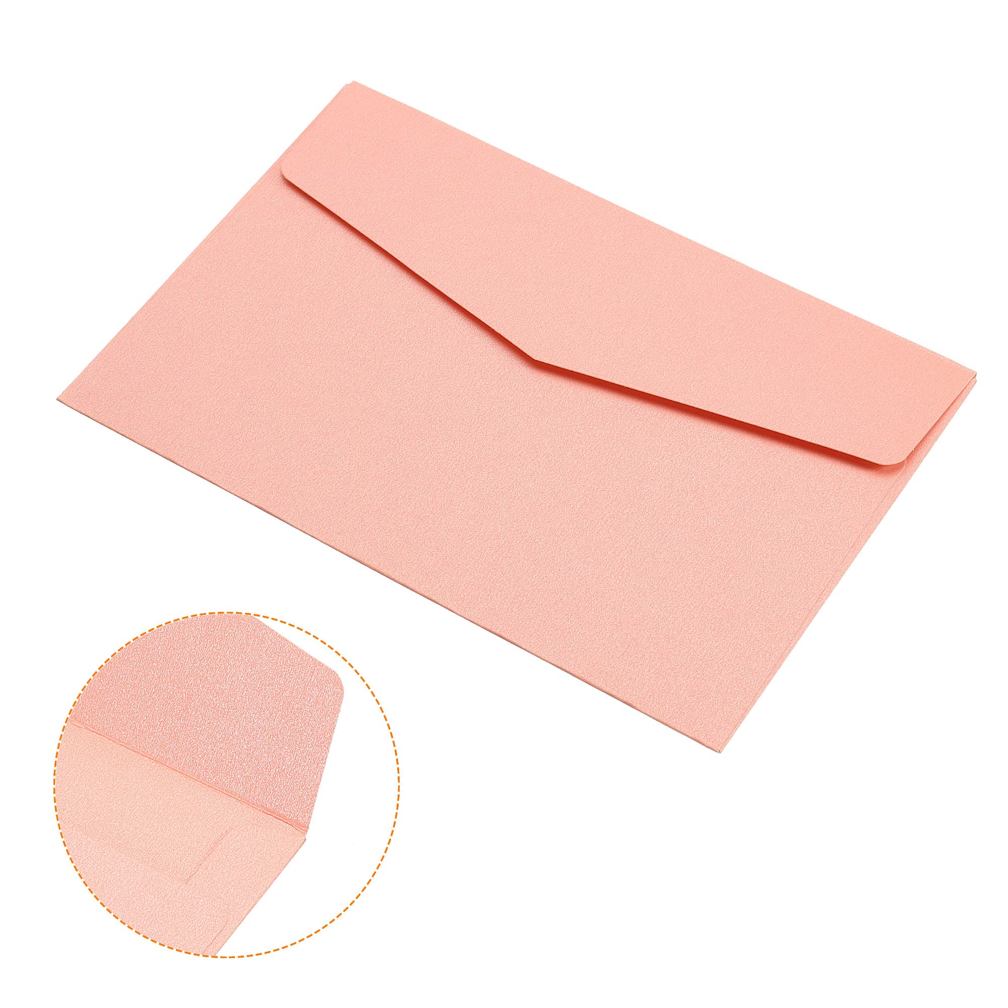 PATIKIL Invitations Envelopes, 10 Pack Colorful Blank Cards for Birthdays Wedding Pink - Image 4