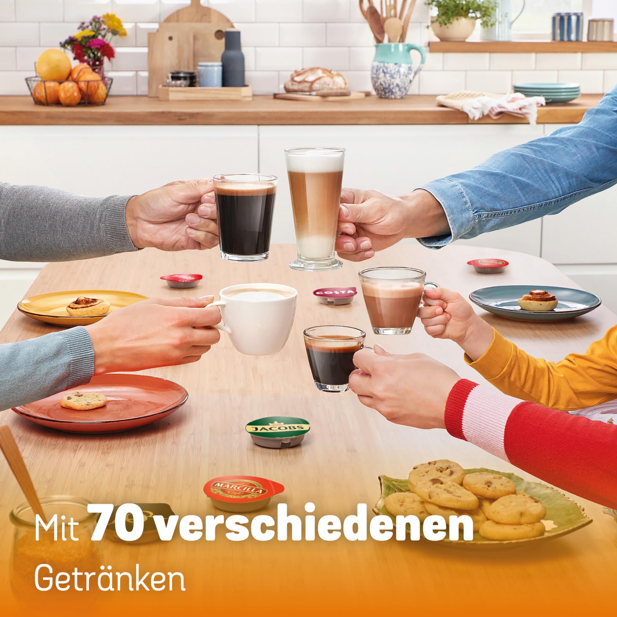 Bosch Tassimo Style TAS113E Kapselmaschine, 1400 W, rot, über 70 Getränke