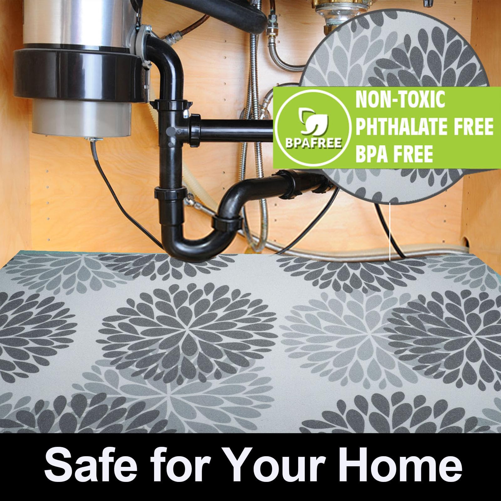 AiBOB Waterproof Under The Sink Mat, Absorbent Quick Dry Sink Liners