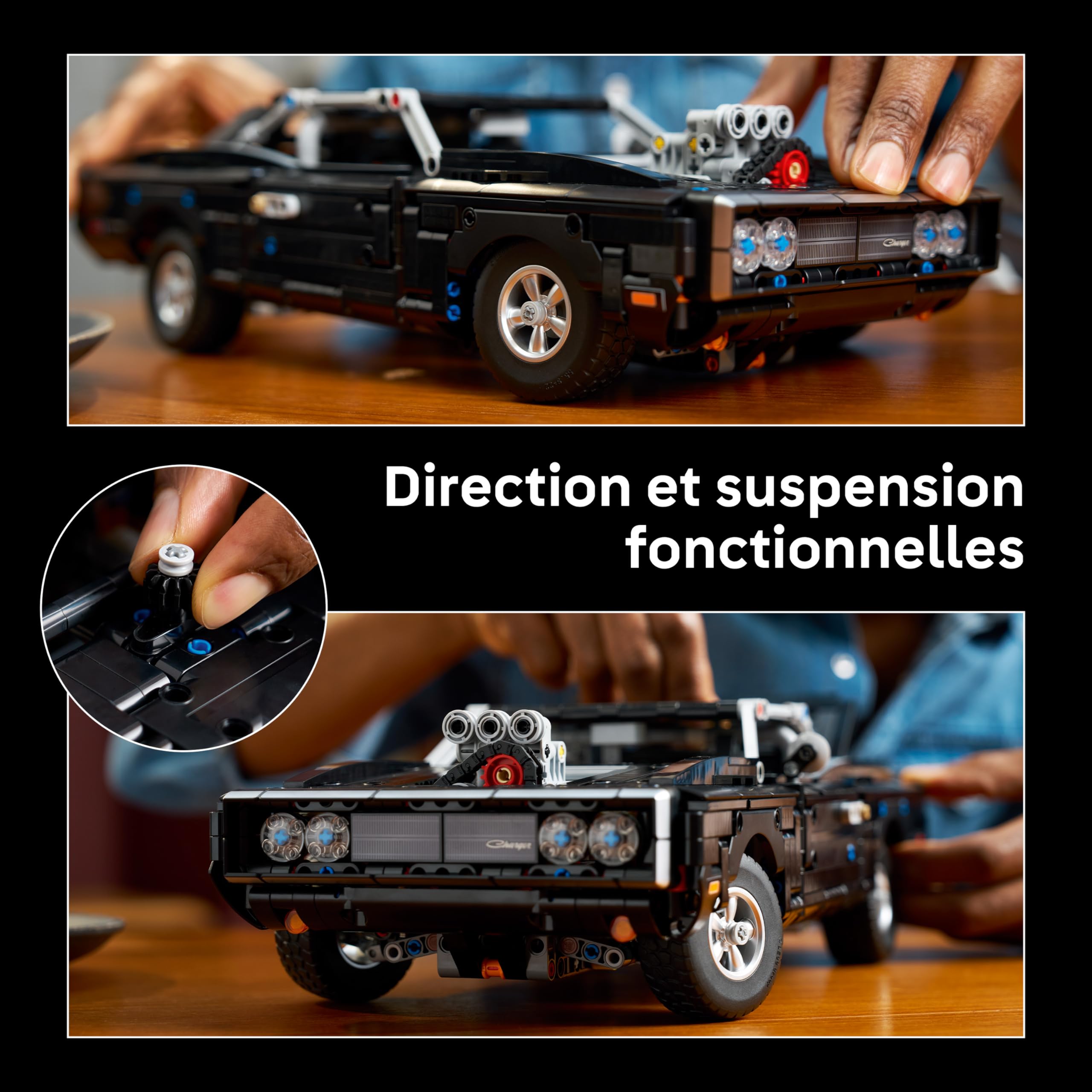 LEGO Technic Voiture Dodge Charger R/T de Fast and Furious - Maquette de Voiture pour Adulte - Set STEM Collector avec Moteur V8 & Suspension - Idée de Cadeau d'anniversaire pour Fan des Films 42231