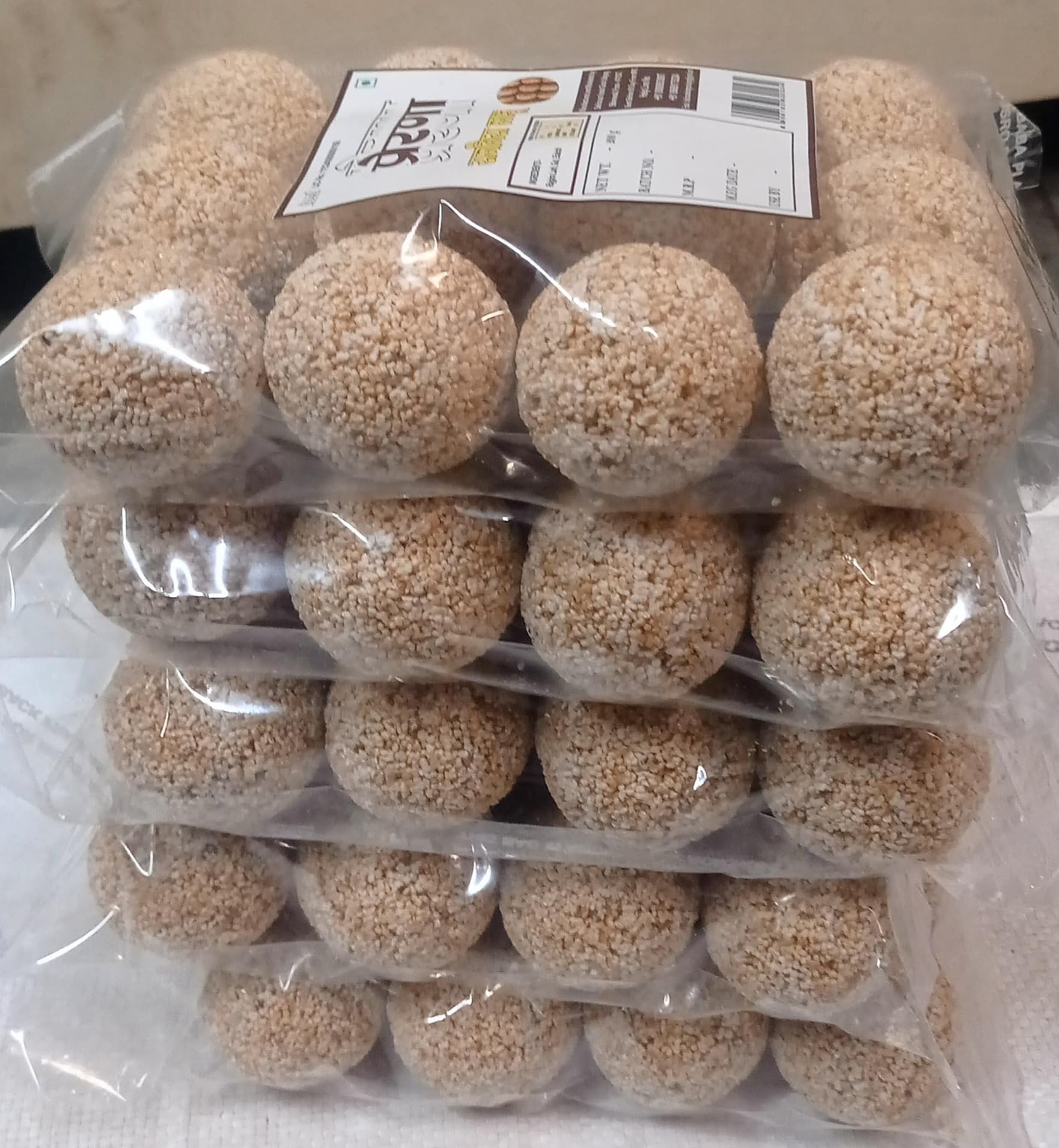 1000g / 60 Ladoos Rajgira Ladoo, Traditional Indian Sweet, Amaranth and Jaggery, Cholai Ladoo, Ramdana Ladoo, Amaranth Ladoo 1000g-image-49