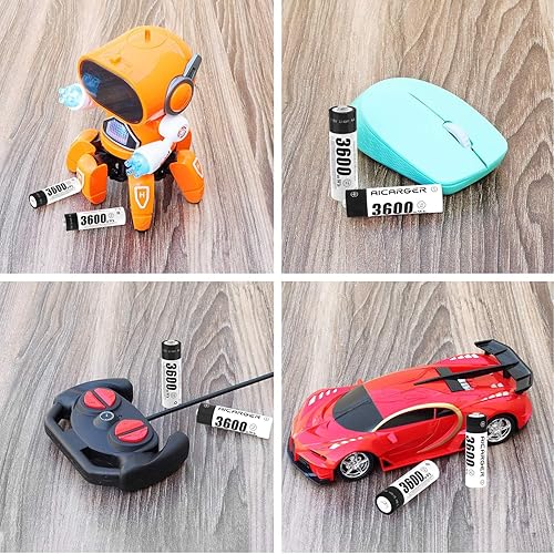 Miniatura 3 de Batería recargable AA de 1,5 V, batería AA recargable de iones de litio con 3600 mWh y 1200 ciclo largo, paquete de 8 baterías AA de iones de litio