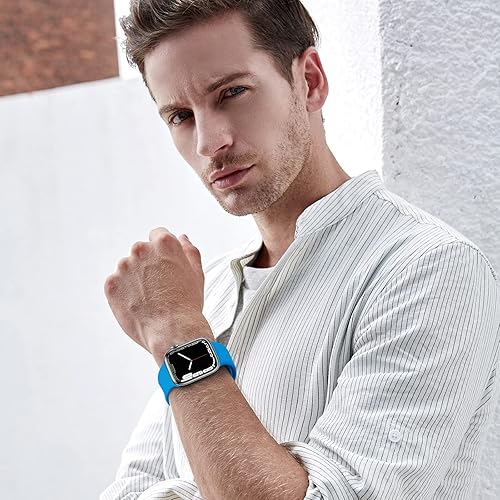 Miniatura 5 de THWALK Paquete de 6 correas compatibles con Apple Watch de 1.49, 1.57, 1.65, 1.65, 1.73 y 1.73 pulgadas, correa deportiva impermeable de silicona