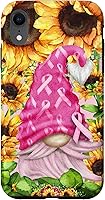 Vista 25 de Funny Breast Cancer Sunflower For Women Cute Pink Gnome Case for iPhone 16