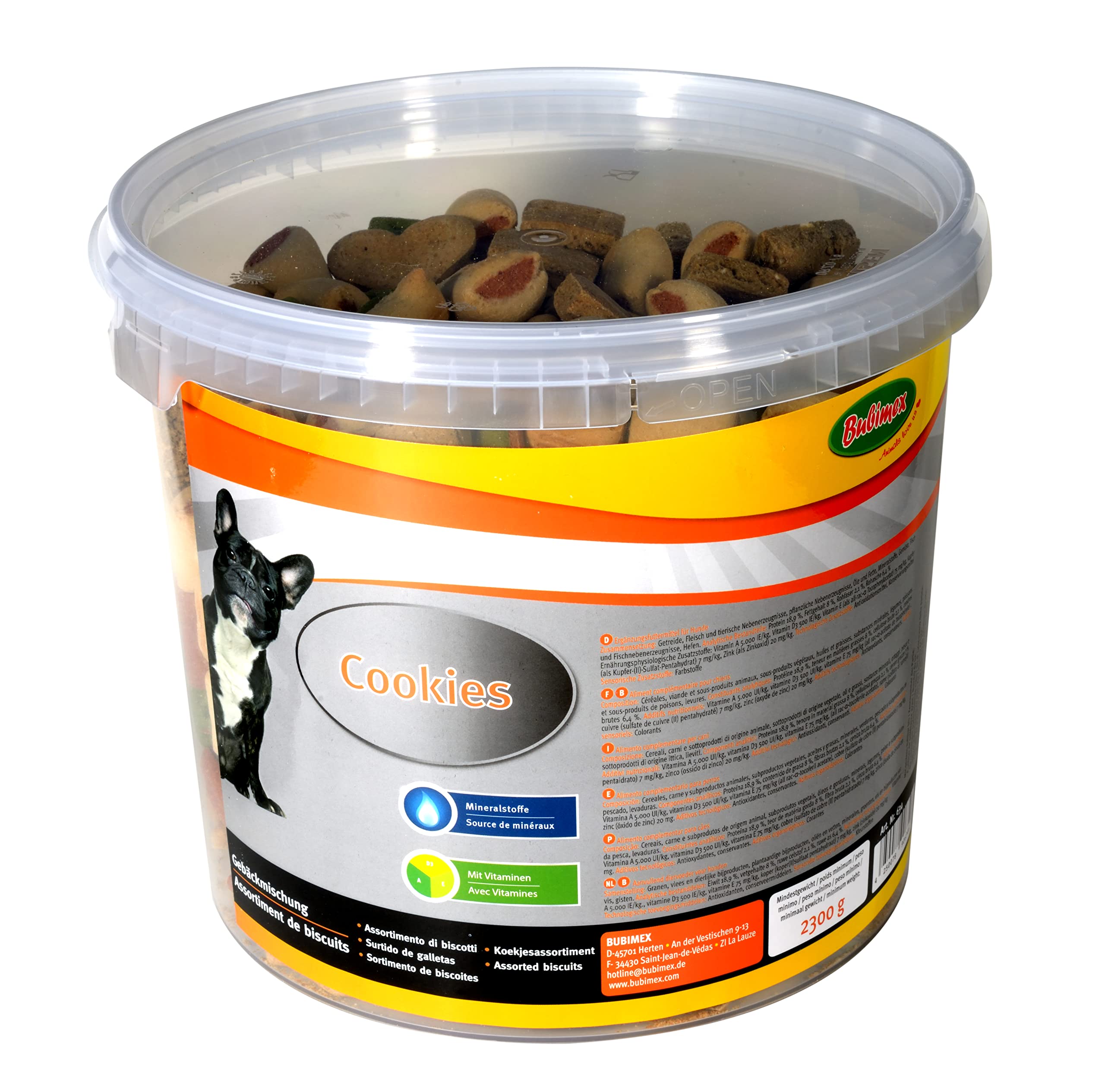 bubimex Biscuits en Seau pour Chien 2,3 kg