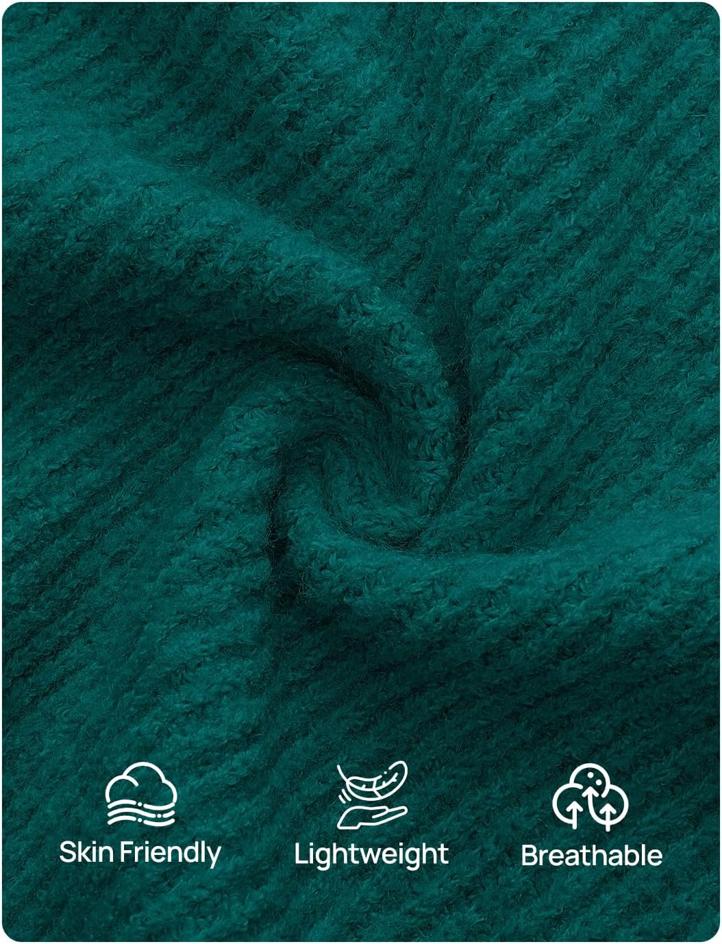 ZESICA Women's Fall Off Shoulder Sweater Dress 2025 Bell Long Sleeve Ribbed Knit Bodycon Formal Maxi Dresses - Image 6