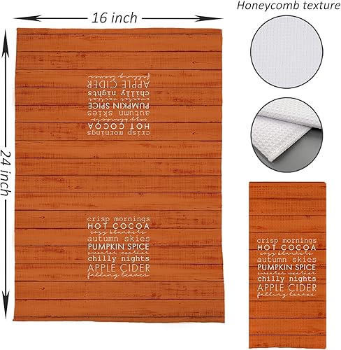Miniatura 5 de DOTAIN Toallas de cocina de otoño, toallas de mano de otoño, decoración de otoño, decoración de baño, toallas de mano de otoño para baño, 16 x 24
