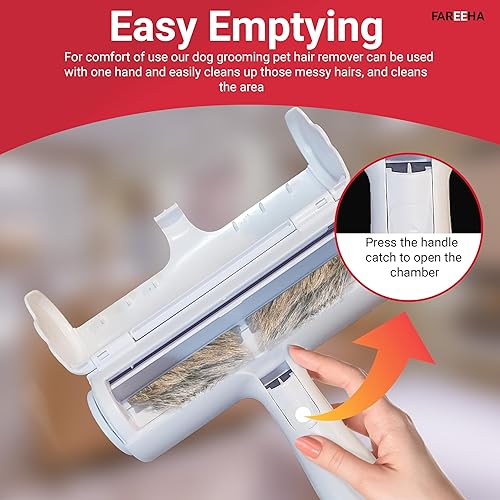 Miniatura 6 de Removedor de pelo de mascotas para sofá, rodillo de pelusa reutilizable, suministros esenciales para mascotas, productos para perros, productos para