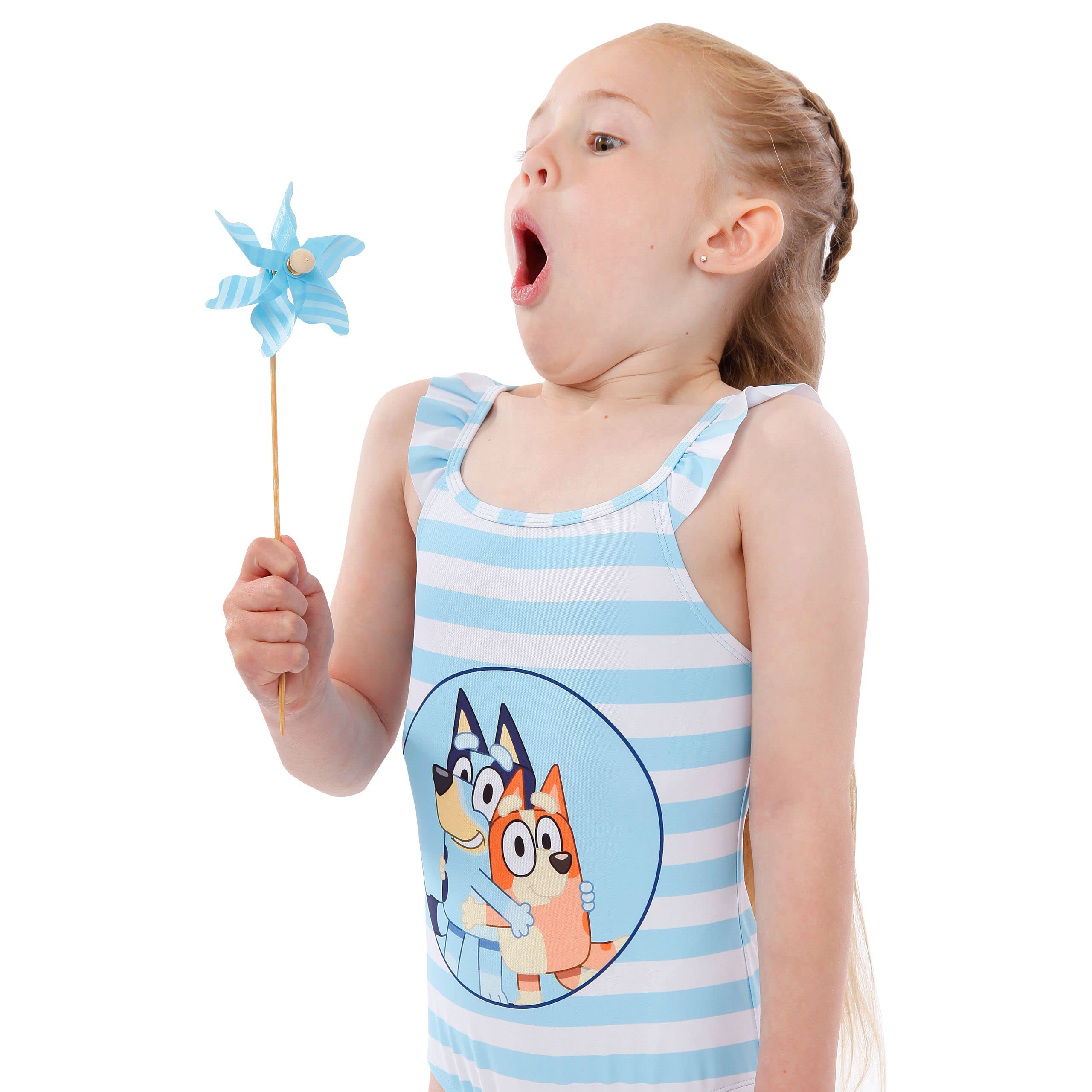 Bluey Traje de baño niñas | Traje de baño Bingo | Azul | Edades de 18 Meses a 8 años | Merchandising Oficial