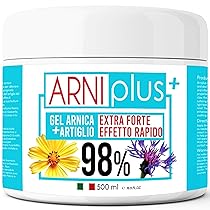 ARNIplus+ Arnica per cavalli uso umano, con VITAMINA C, 500ml arnica gel forte, RAFFREDDANTE, azione rapida, non unge, Arnica + Artiglio del diavolo, made in italy, massaggi muscolari e articolari