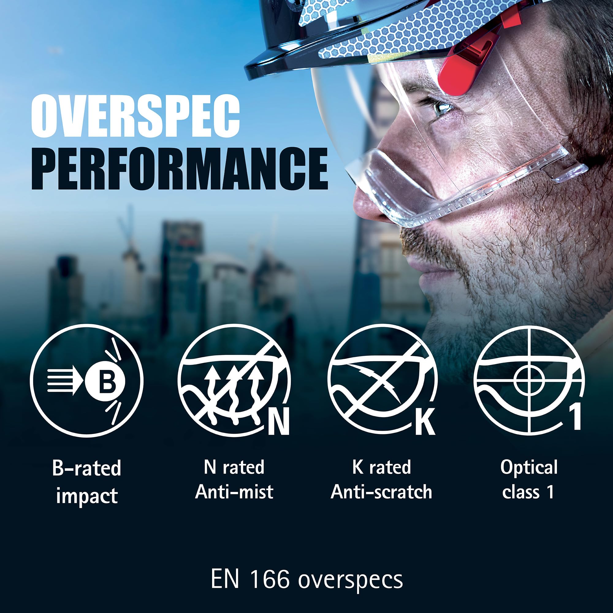 Jsp Evo Vistalens AMB170-005-F00 Kask Ochronny, Biały