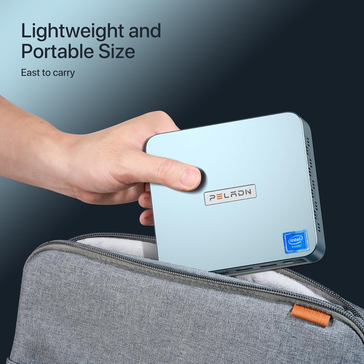 PELADN Mini PC, N97(up to 3.4GHz),16GB DDR4/512GB SSD,Type-C/Dual HDMI 4K/60Hz Triple-Display USB3.2/BT4.2/WiFi5 Mini Computers