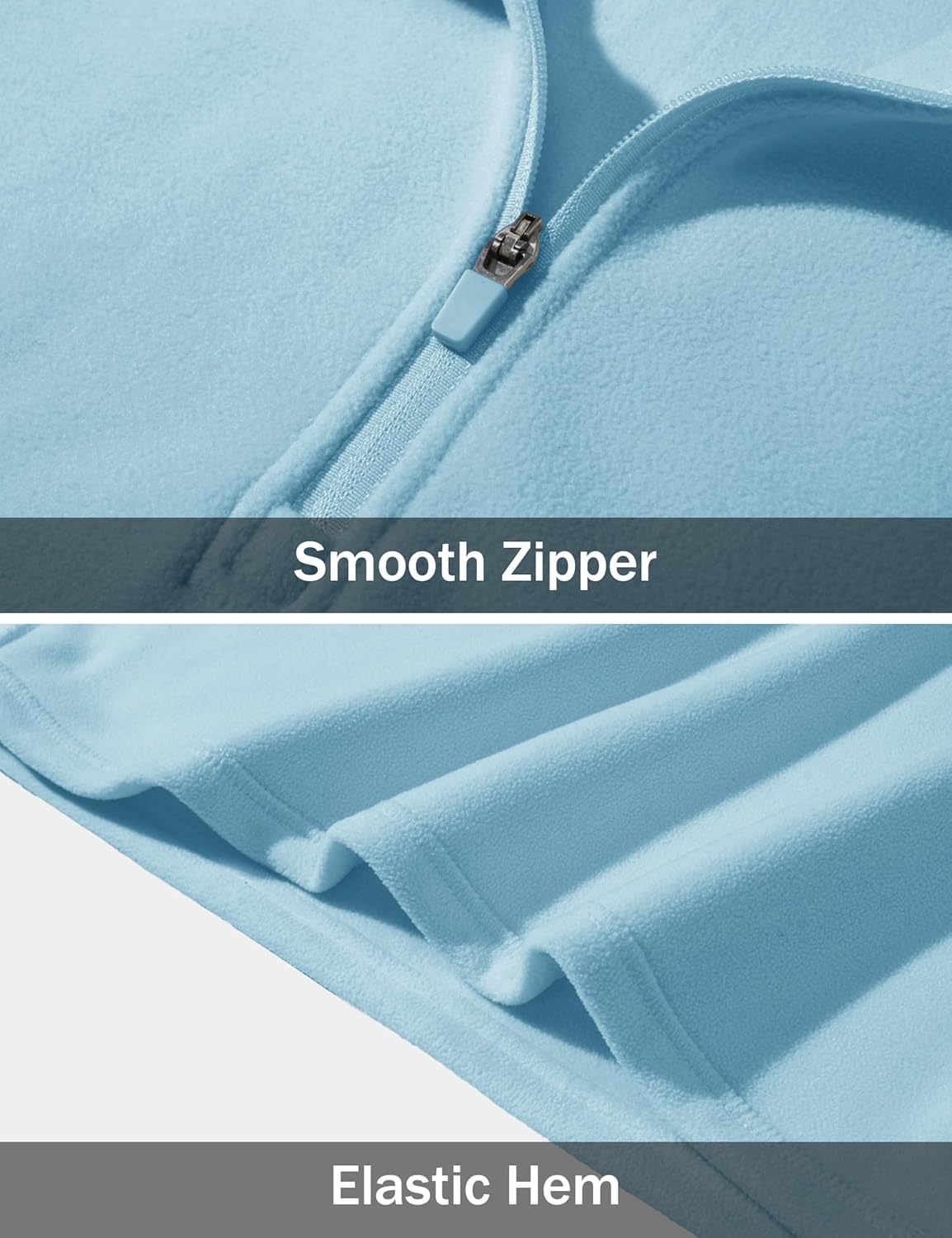 MAGCOMSEN Men's Quarter Zip Pullover Polar Fleece Sweatshirt Casual Long Sleeve Shirts for Men Winter Fall Thermal