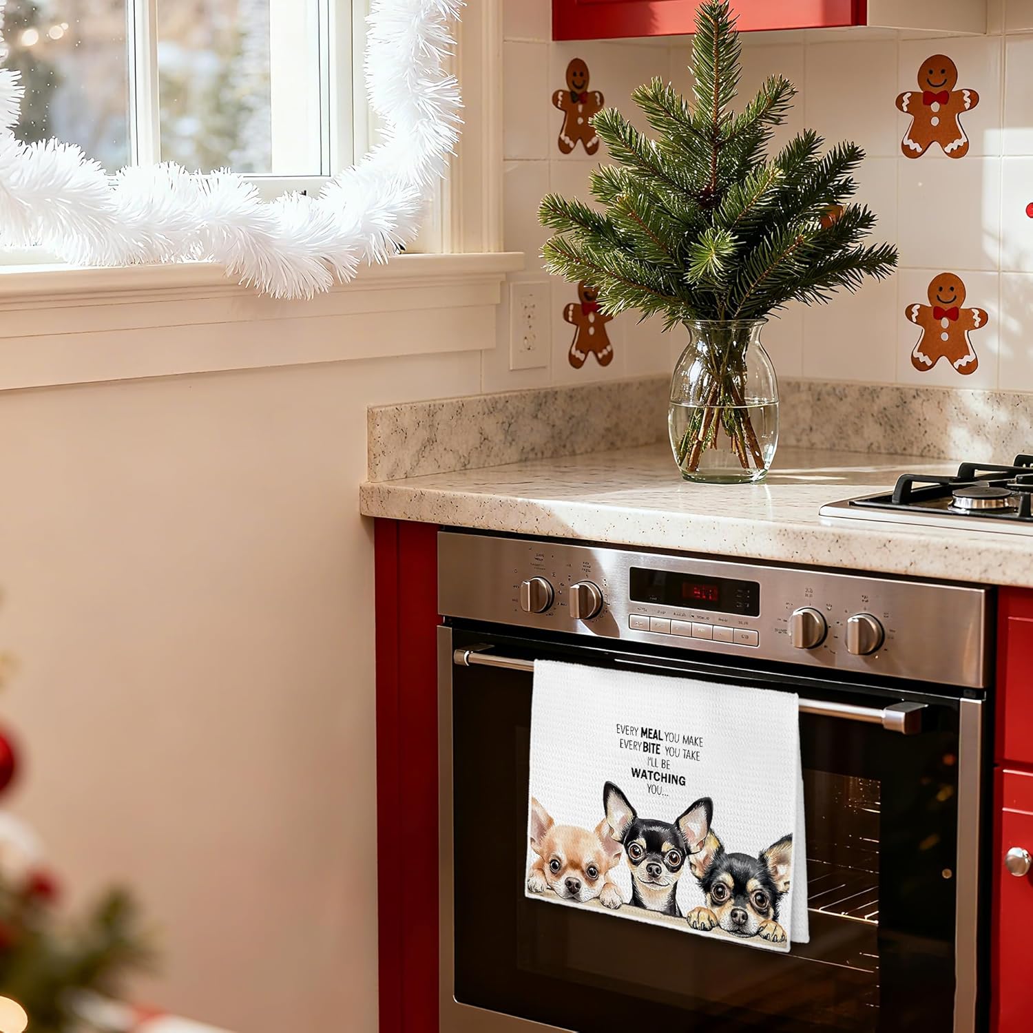 Funny Chihuahua Kitchen Towels, Chihuahua Gifts for Women Decorative Dish Tea Towels for Kitchen, Every Meal You Make Dog Towel, Dog Lovers Mom Gifts, 16x24 Inches - Image 2