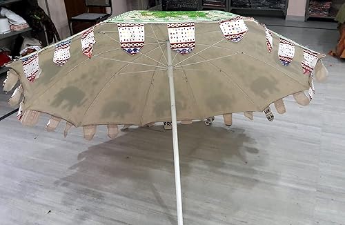 Miniatura 5 de Handmade Embriodery Decorative Garden Umbrella, Large Decorative Handcrafted Wedding Umbrellas, Umbrellas for beach Parasols