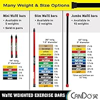 Vista 5 de Cando 10-1622 Barra de peso delgada, Bronceado, 1