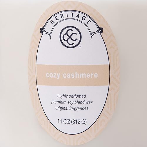 Miniatura 4 de Colonial Candle Cozy Cashmere - Vela perfumada en tarro de cachemira, colección Heritage, 2 mechas, 11 onzas, hasta 80 horas de combustión