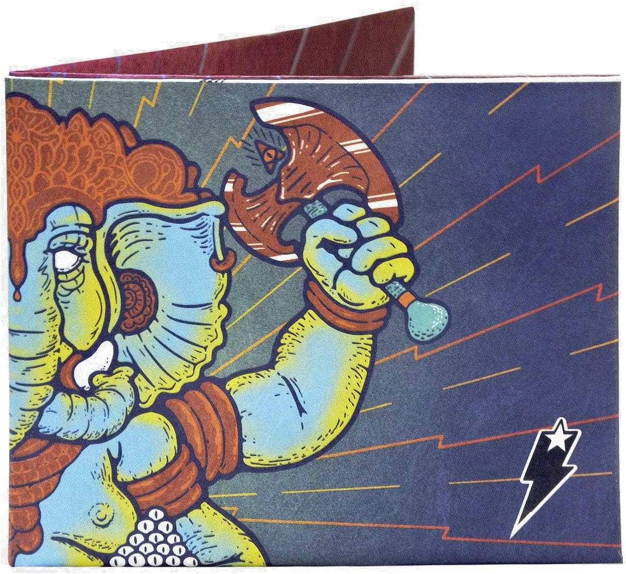 SUPERVEK Avighna Paper Slim Bifold Wallet for Men Women | Ganesh Hindu Yoga Vegan Men's Mighty Credit Card Holder | Mens Womens Slimfold EDC - Image 2