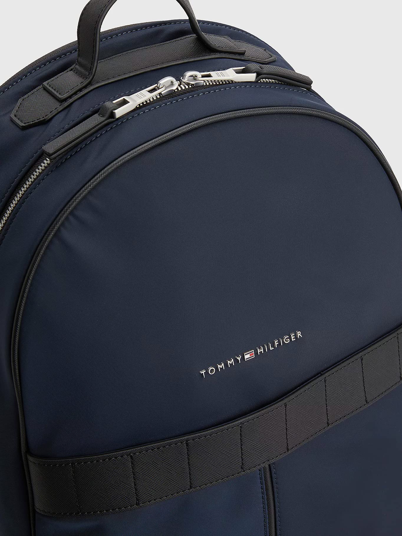 Tommy Hilfiger Hombre Mochila TH Elevated Nylon Backpack Equipaje de Mano, Azul (Space Blue), Talla Única
