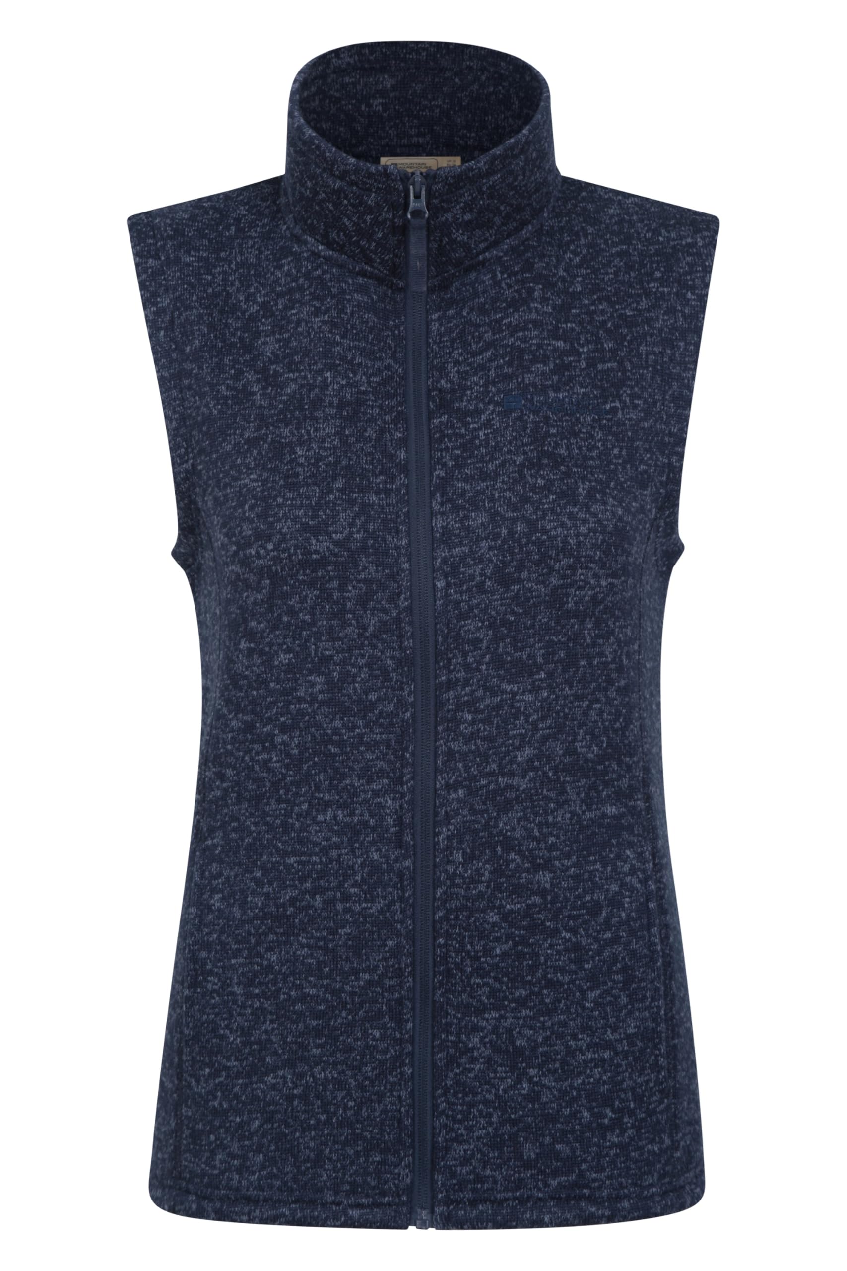 Mountain Warehouse Women's Navy Idris Gilet - Lightweight Thermal Full Zip Vest With Front Pockets - Spring, Summer Camping, Outdoors, Travelling & Hiking Size 18