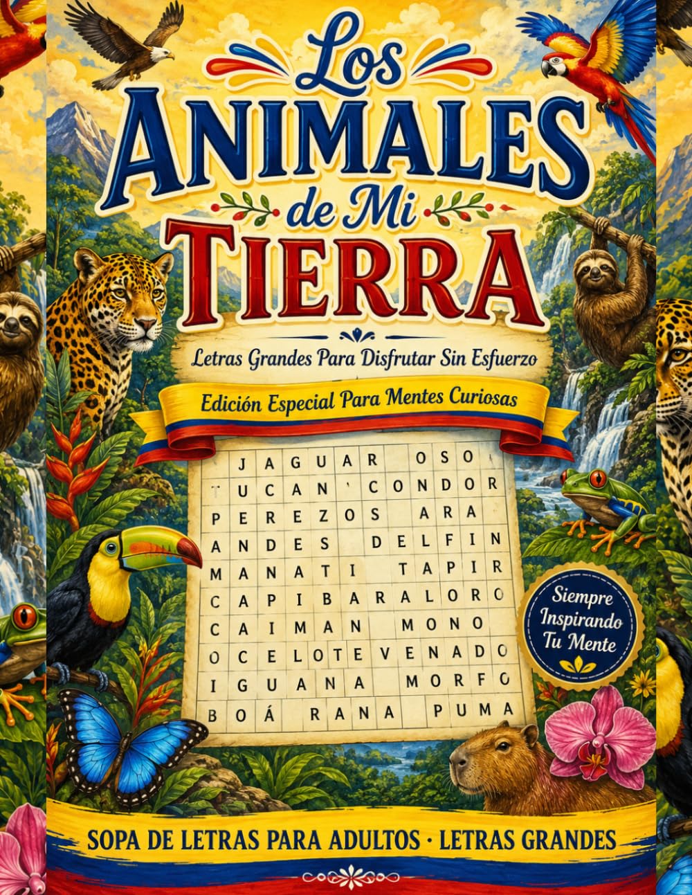 Los Animales de Mi Tierra: Grandes sopas de letras sobre la fauna silvestre de nuestros paraísos tropicales
