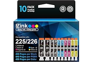 Premium Ink Cartridges for Canon PGI-225 CLI-226 Printers