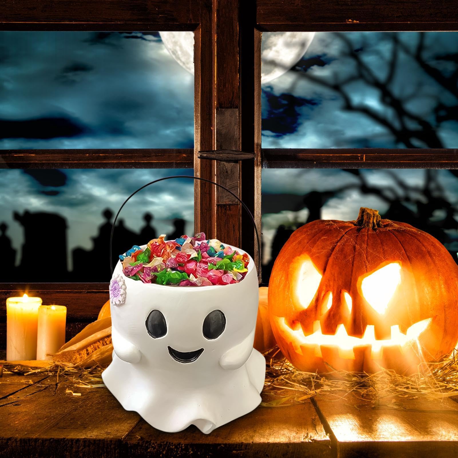 Amazon.co.jp: ハロウィンキャンディバケツ | ハロウィンゴースト