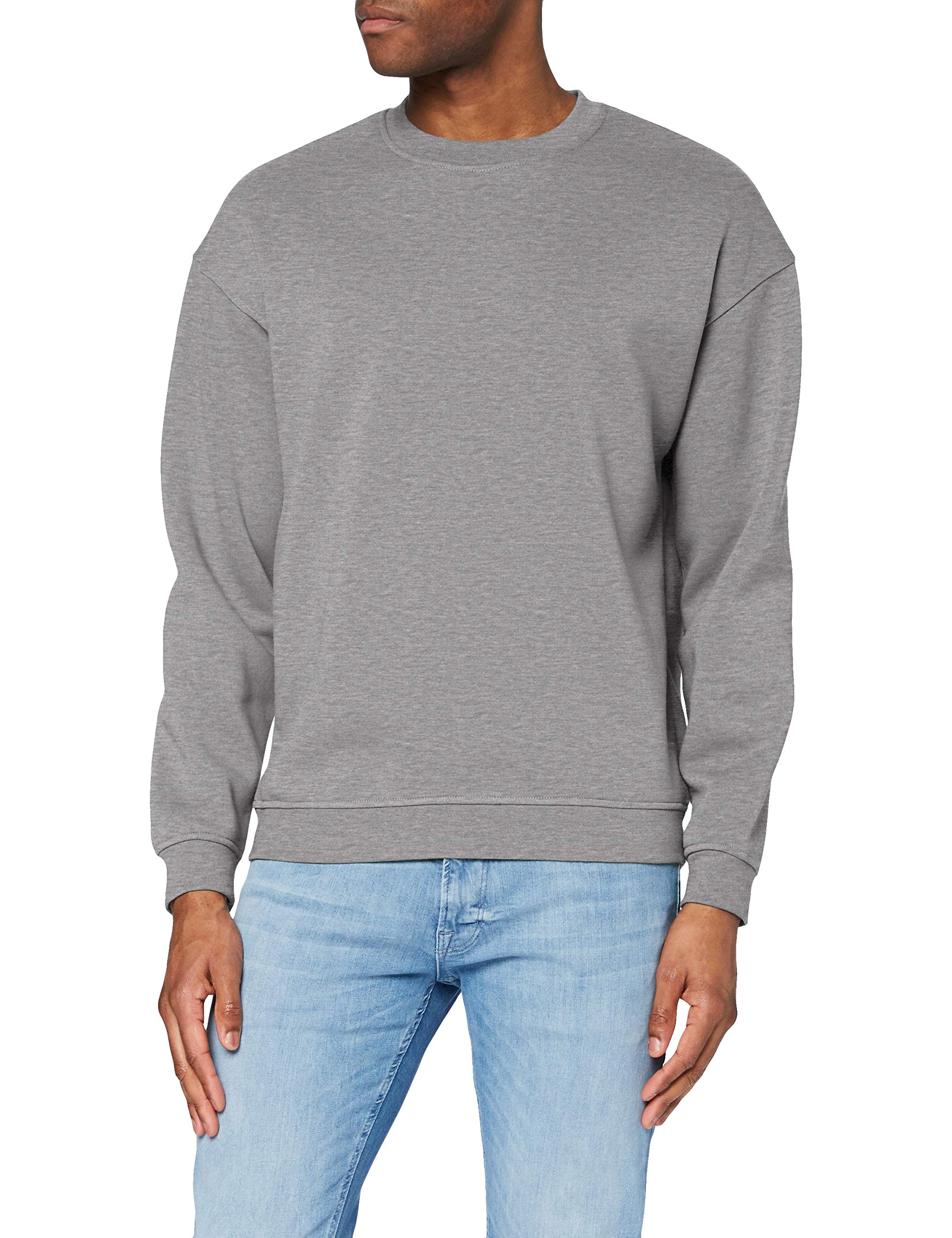 JACK & JONES Herren Sweatshirt Jorbrink Studio – Crew Neck, Lockerer Schnitt, Gebürsteter Stoff
