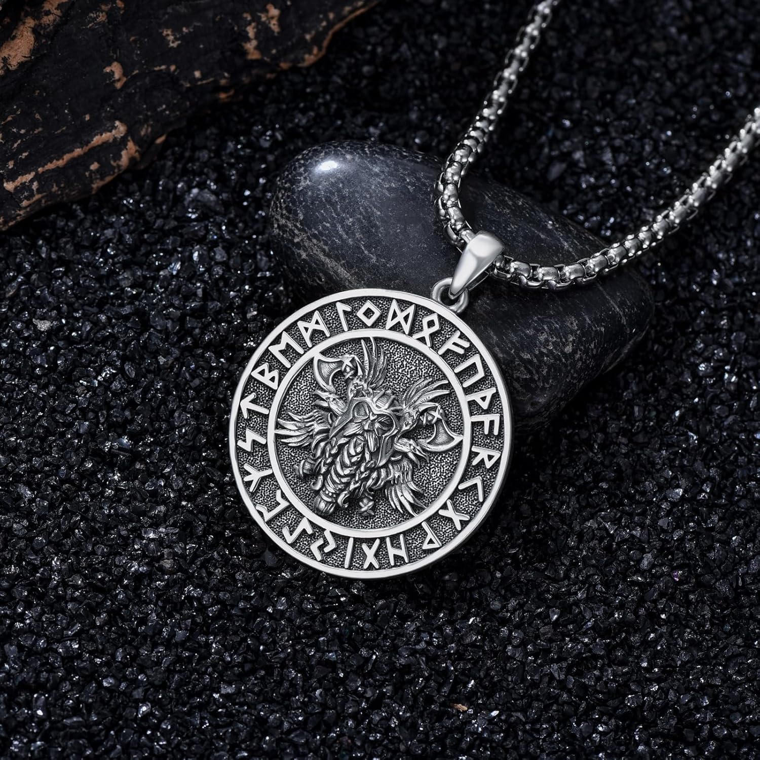 Viking Necklace for Men 925 Sterling Silver Viking Norse Pagan Jewelry Gifts for Women - Image 2