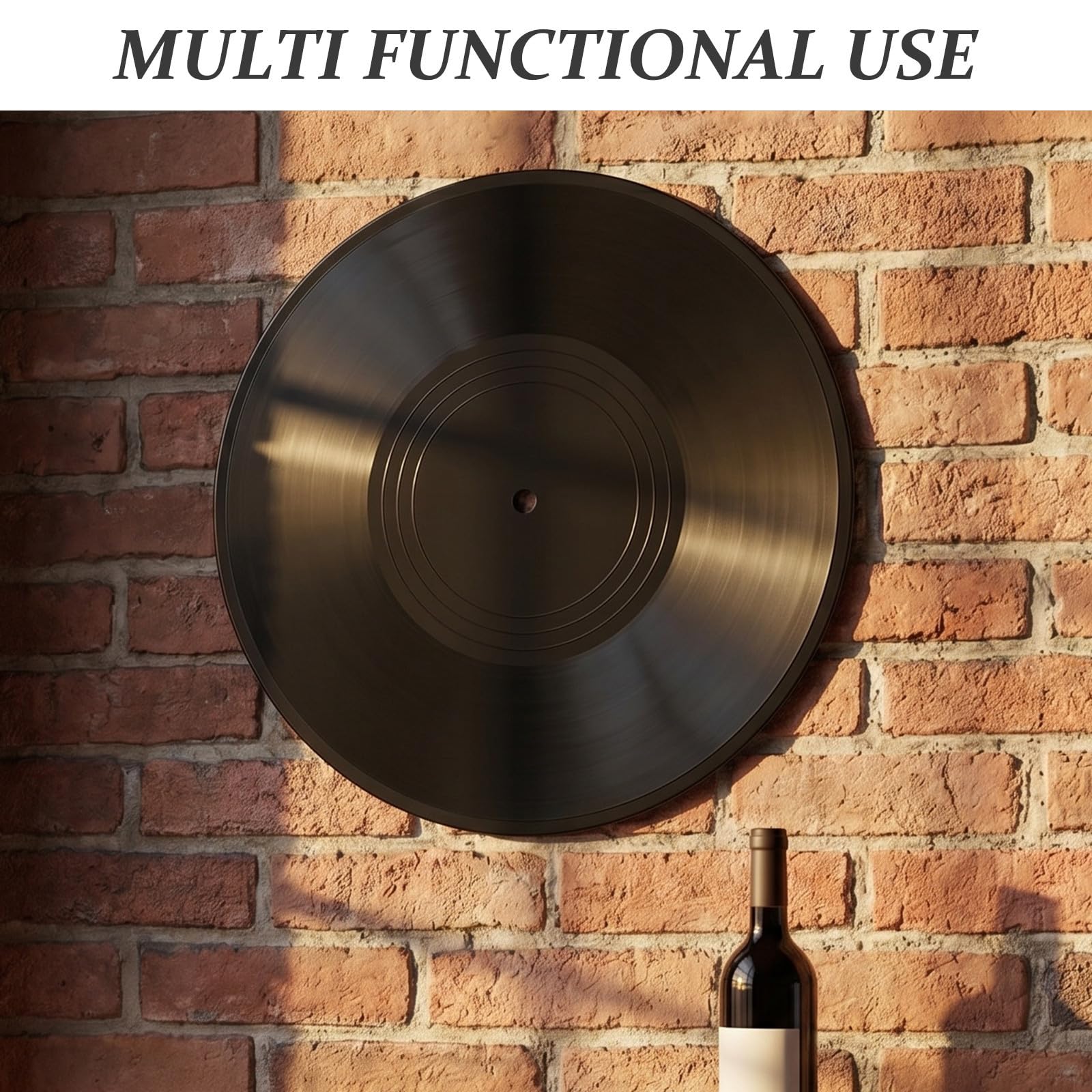 12 Piezas Disco de Vinilo Estilo Retro Vintage para Adorno de Pared para Sala de Sonido o Fiesta Temática Rock