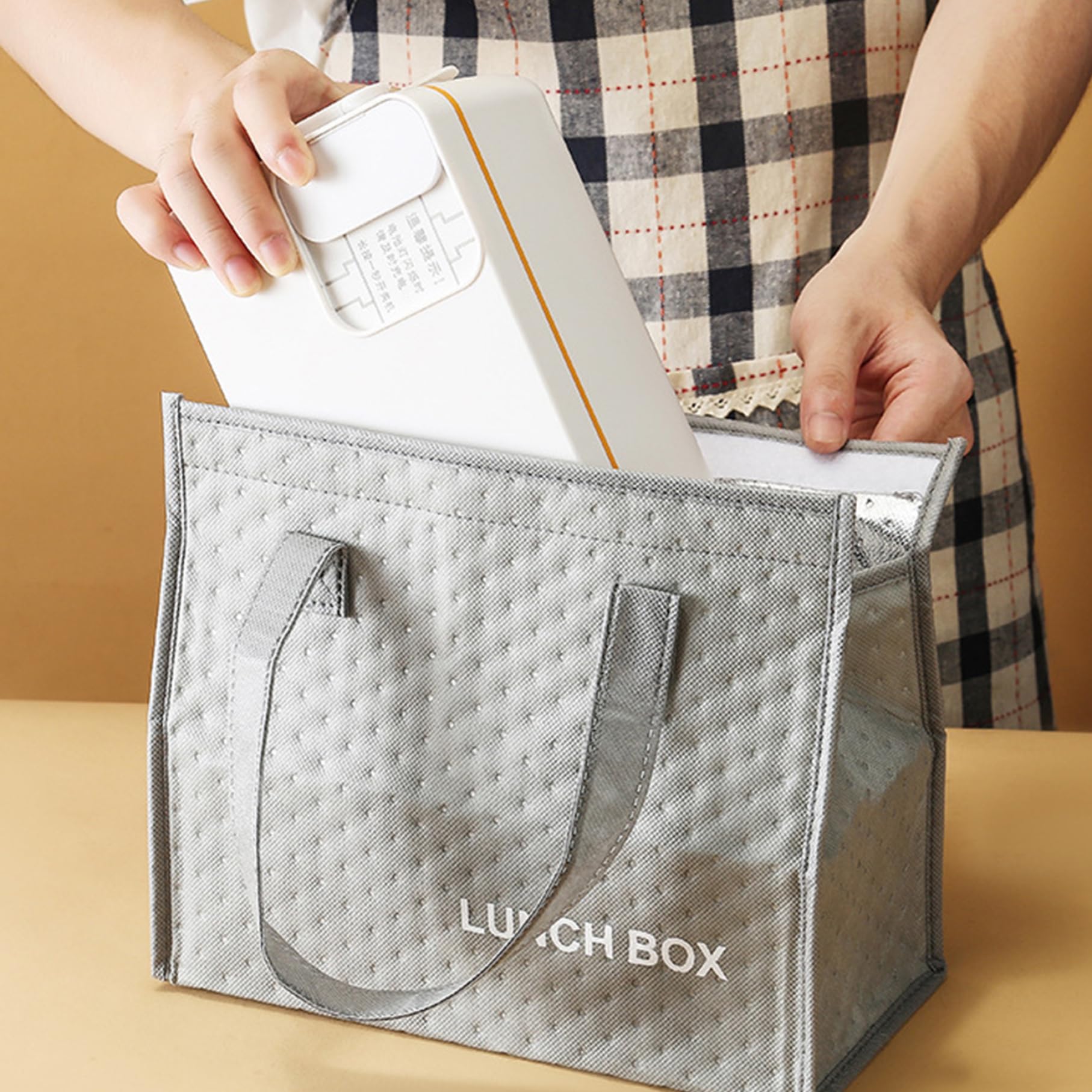 Lunch Box Chauffante Électrique 75W Acier Inoxydable Détachable 1,8L Gamelle Chauffante 12V-24V