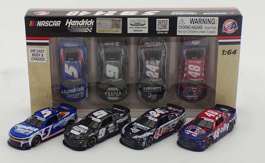 Amazon.com: #24, #5, #9#48 4-Car Set 2024 1:64 Nascar Diecast