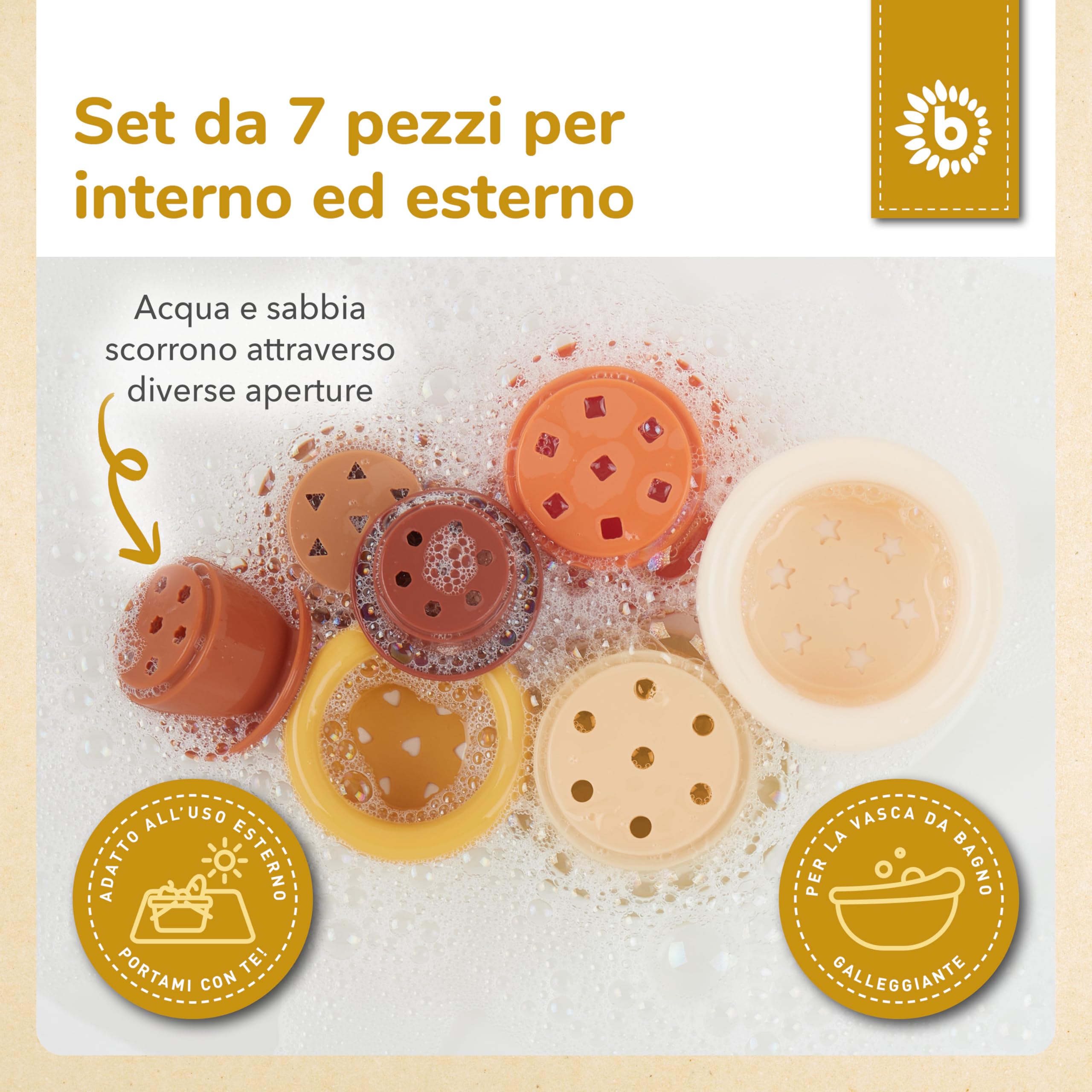 Bieco Tazza Impilabile in Silicone Chocolate Bliss | Costruzioni Morbide | Costruzioni per Bambini 1 Anno Cubi Impilabili Bambini Piramide Montessori per Bambini Cubotti Morbidi Bambini Neonato