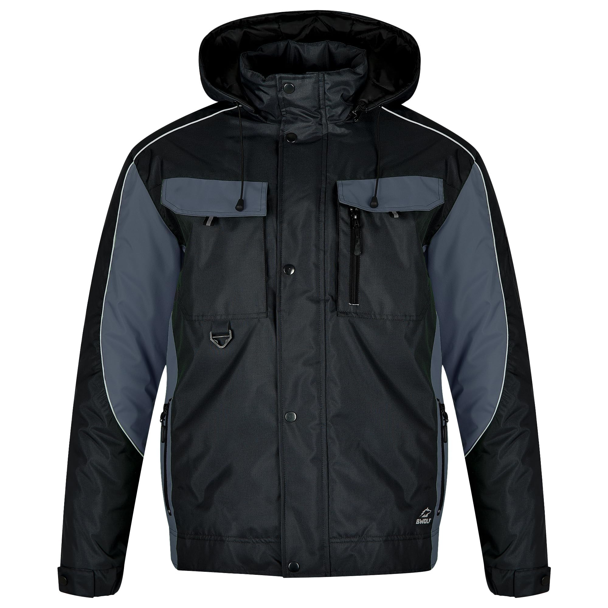 BWOLF Braver Giacca da Lavoro Invernale Uomo Giubbotto Lavoro Uomo Invernale Reflectante Abbigliamento da Lavoro Invernale