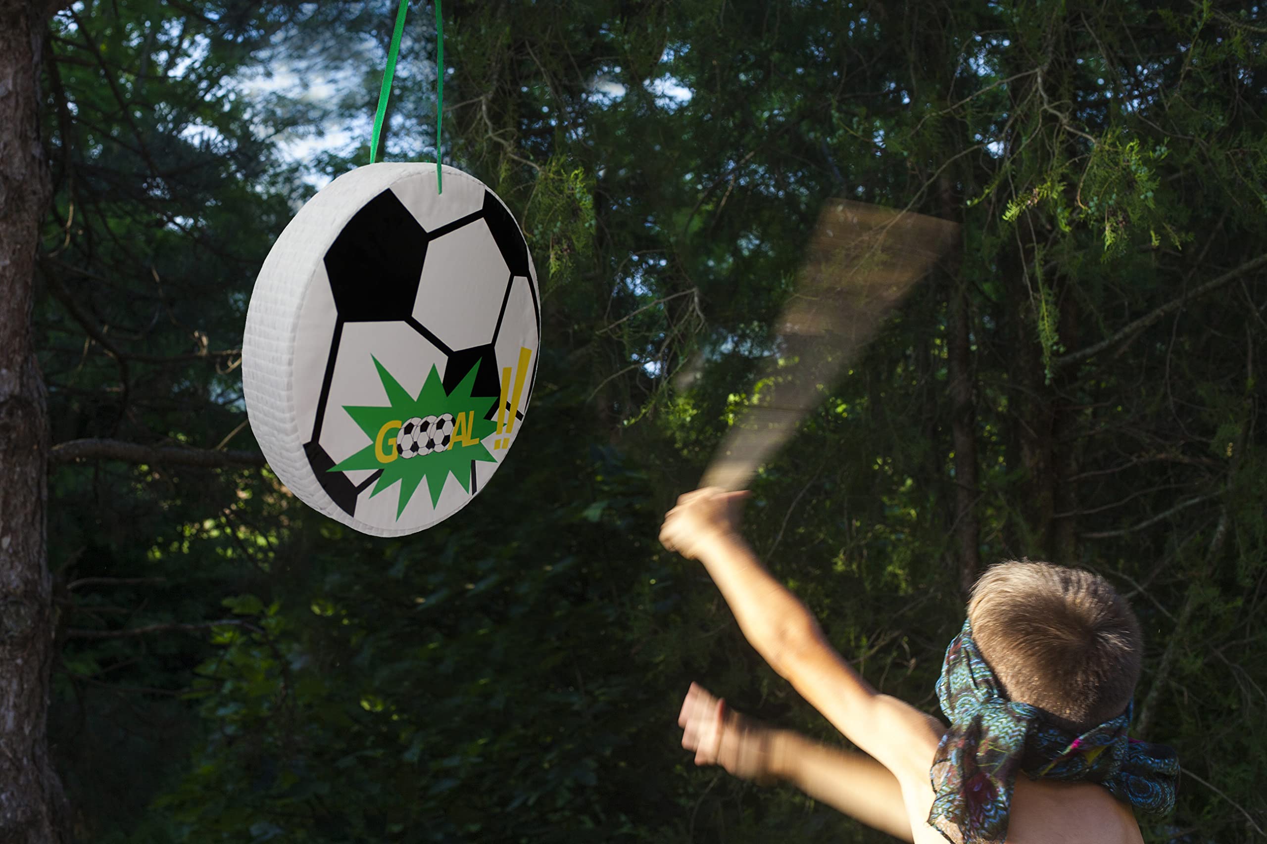Piñata Football et Foot – Piñata d’anniversaire garçon – Vide à remplir avec bonbons et jouets – Décoration festive pour enfants – Cadeau amusant pour fête d’enfants