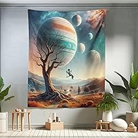 Vista 177 de Ambesonne Tapiz de palmera, impresión de imagen de atardecer tropical, estilo vintage, playa de verano, para colgar en la pared para dormitorio