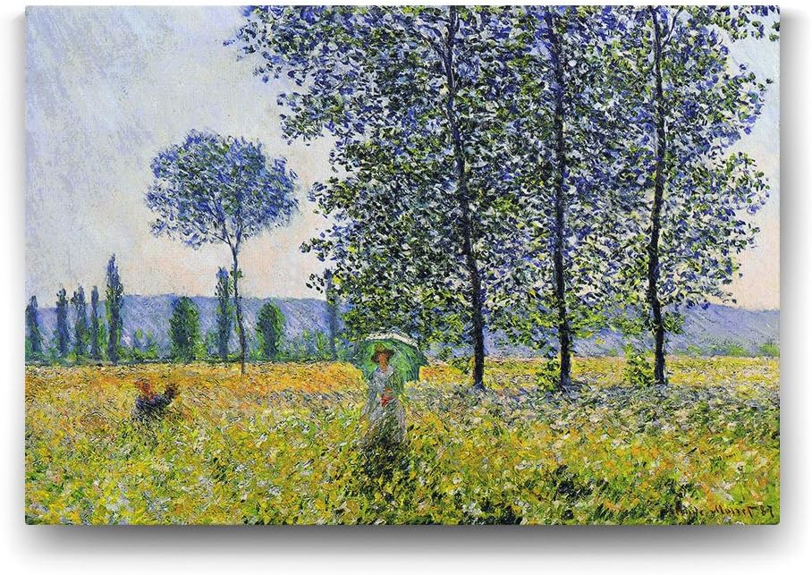 Claude Monet - Kavaklar Altında Tablosu - 75x50cm