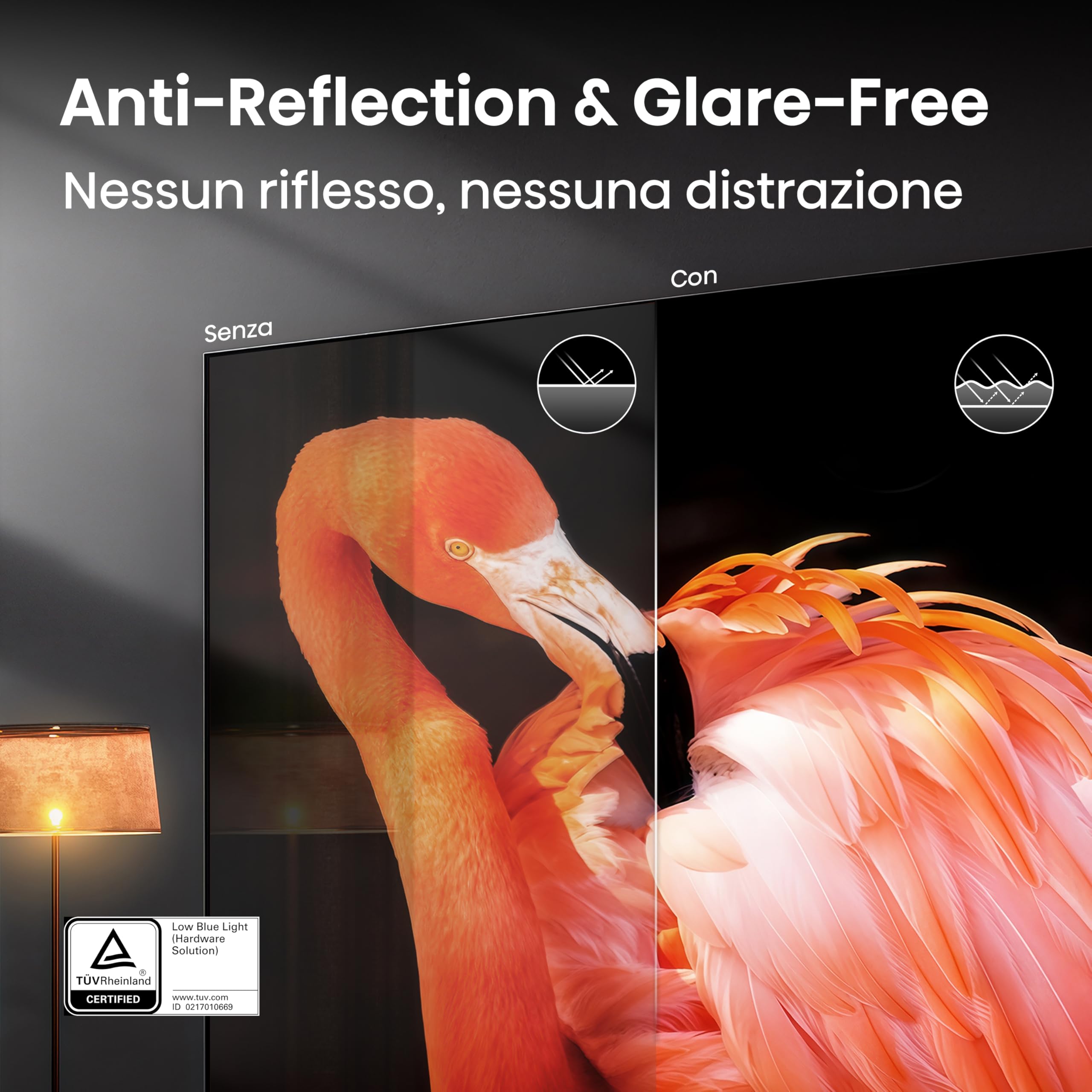 Hisense Smart TV RGB MiniLED 180Hz 75" 4K 75UR9S | Schermo Anti-Riflesso, Dolby Atmos 4.1.2 By Devialet, Dolby Vision IQ, IMAX, VIDAA OS, USB-C,Wifi 6, BT, Airplay2, 2026 Model