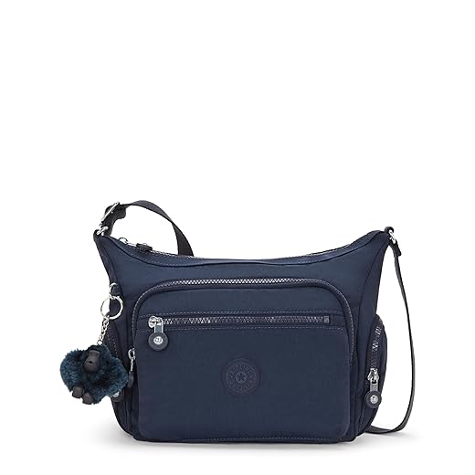 Kipling womens Women's Gabbie Small Bag, Lightweight Everyday Purse, Casual Nylon Shoulder crossbody bag, Blue Bleu 2, Small US