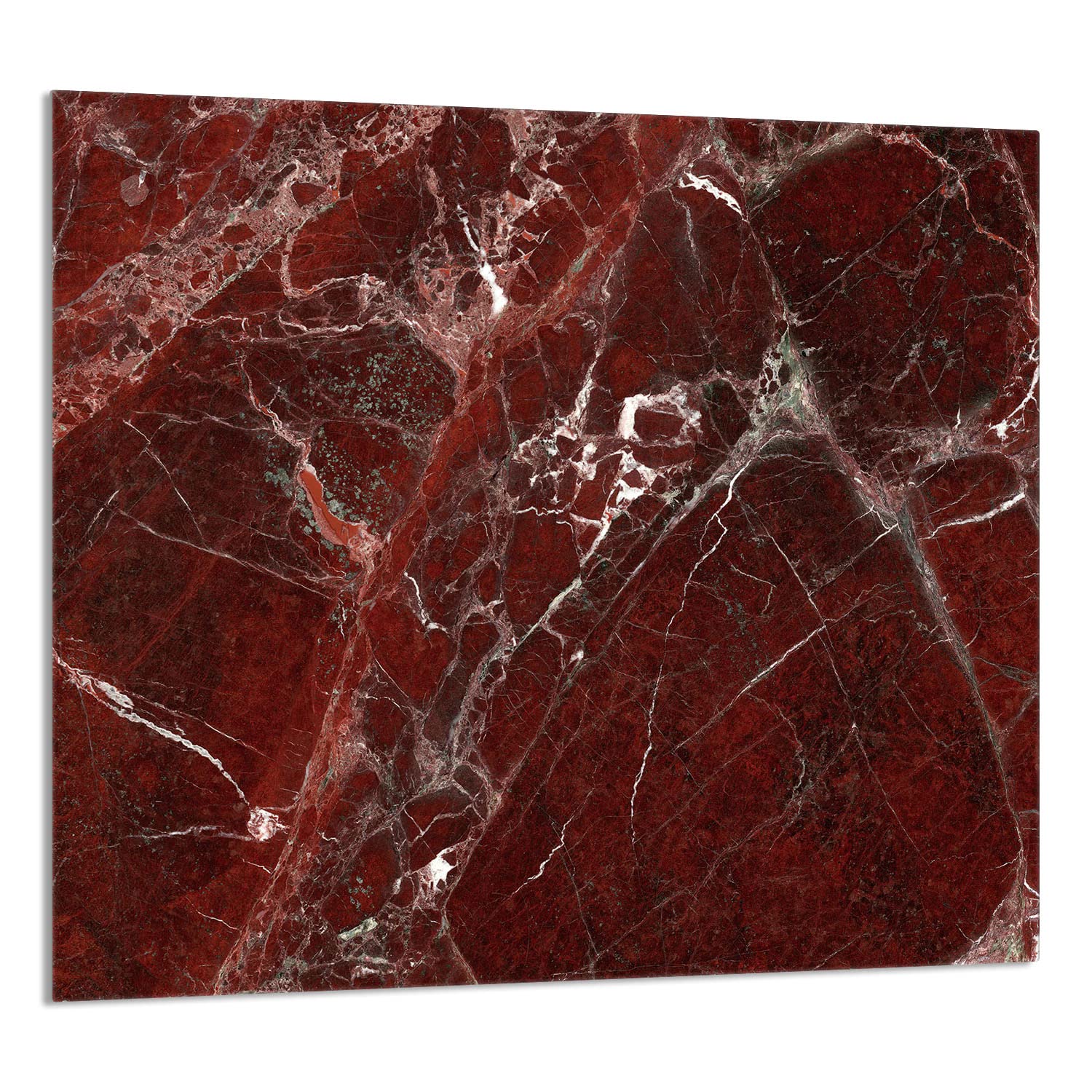 Szklany panel ochronny do kuchni Lacobel, szklana płyta ochronna na kuchenkę, 65x60 cm, szklana deska do krojenia, ochrona przed rozpryskiwaniem, uniwersalna, MARMUR