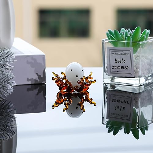Miniatura 3 de Figura de vidrio soplado a mano, decoración de pulpo, regalos para mujeres, figuras de cristal de pulpo, regalos para amantes del pulpo, estatua de