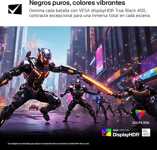 LG Ultragear™ 34G630A-B.AEU Ecran PC Gaming 34" - Dalle VA résolution WQHD (3440 x 1440), 1ms GtG 240Hz, DisplayHDR™ 400, sRGB 95% (CIE1976), FreeSync Premium - 5