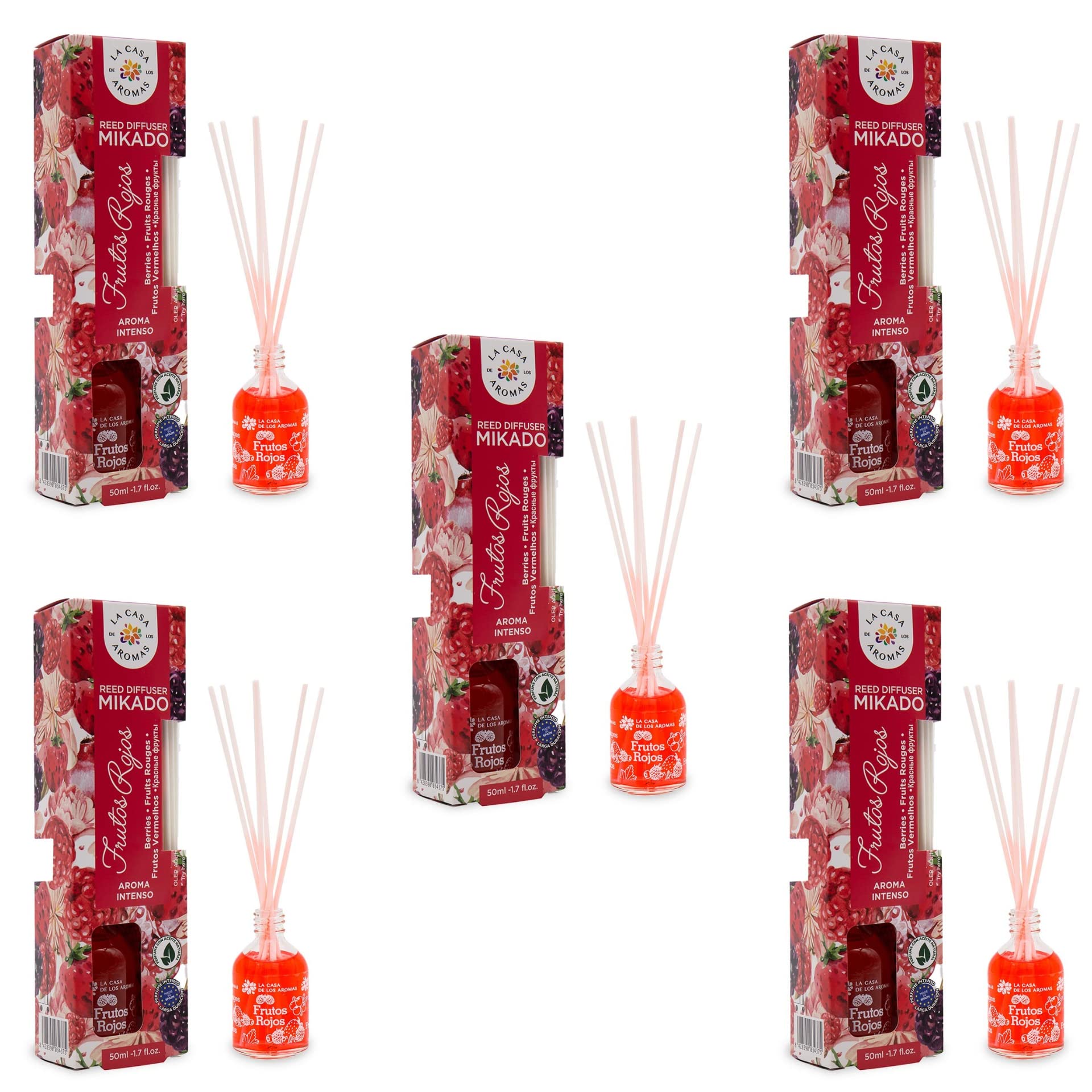 BricoLoco. Mikado 50ml aroma dolce frutti rossi più comodi e sicuri delle candele. Deodorante per casa, casa, camera. Aroma dolce fruttato (5)